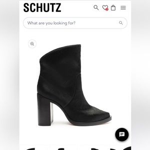 SCHUTZ Black High Heel Ankle Booties